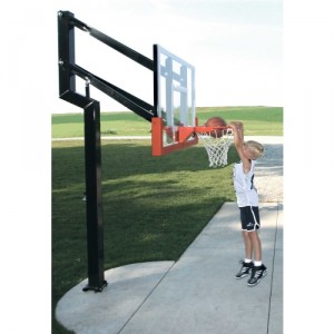 adjustable-height basketball goal